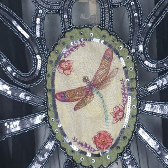 Sheryl Crow Beaded Hero Vests Black - Picture 4 of 12